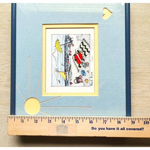 PICTURE PRINT-BILL BRYSON-"Heart Burn"-13 OF 300-Signed-Framed - Picture 11 of 12